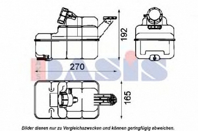 AKS DASIS 401070n -  Компенсационный бак, охлаждающая жидкость